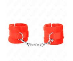 Kink Wrist Restraint KINK Beginner Fur Wrist Restraints Raudona 30x7 cm - Comfort &amp; Style