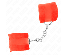 Kink Wrist Restraint KINK Beginner Fur Wrist Restraints Raudona 30x7 cm - Comfort &amp; Style