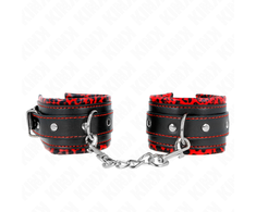 Kink Wrist Restraint KINK Fur-Lined Adjustable Wrist Restraints Raudona/Juodas 17-29cm x 6cm