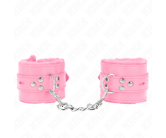 Kink Wrist Restraint Rožinė KINK Fur-Lined Adjustable Wrist Restraints Rožinė 17-29cm x 6cm Comfort Fit