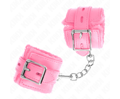 Kink Wrist Restraint Rožinė KINK Fur-Lined Adjustable Wrist Restraints Rožinė 17-29cm x 6cm Comfort Fit