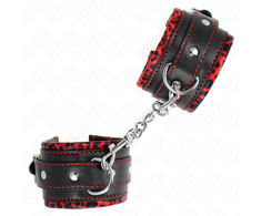 Kink Wrist Restraint KINK Fur-Lined Adjustable Wrist Restraints Raudona/Juodas 17-29cm x 6cm