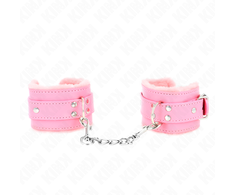 Kink Wrist Restraint Rožinė KINK Fur-Lined Adjustable Wrist Restraints Rožinė 17-29cm Premium Comfort