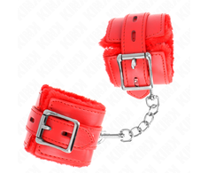 Kink Wrist Restraint KINK Fur-Lined Adjustable Wrist Restraints Raudona | 17-29 cm Secure Comfort