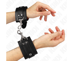 Kink Wrist Restraint KINK Lockable Adjustable Wrist Restraints Juodas 21-28cm x 5.5cm Secure Fit