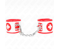 Kink Wrist Restraint KINK Mini Nurse Adjustable Wrist Restraints 18-23 cm x 5 cm - Juodas Vegan Leather