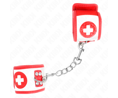 Kink Wrist Restraint KINK Mini Nurse Adjustable Wrist Restraints 18-23 cm x 5 cm - Juodas Vegan Leather