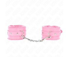 Kink Wrist Restraint Rožinė KINK Premium Fur-Lined Adjustable Wrist Restraints Rožinė 17-29cm