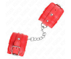 Kink Wrist Restraint KINK Premium Fur Lined Adjustable Wrist Restraints Raudona 17-29cm