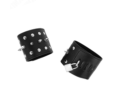 Kink Wrist Restraint KINK Punk Wrist Restraints with Decorative Studs 25x6cm Juodas