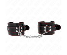 Kink Wrist Restraint KINK Adjustable Juodas &amp; Raudona Wrist Restraints 20-28 cm Ergonomic Design