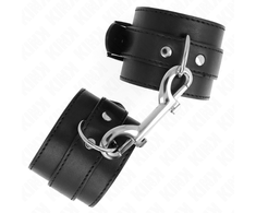 Kink Wrist Restraint KINK Adjustable Wrist Restraints Juodas Leather 17-28 cm Large Buckle