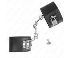 Kink Wrist Restraint KINK Adjustable Wrist Restraints with Padlock Juodas 16-23cm x 5.5cm