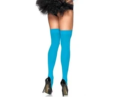 Leg Avenue Europe Neoninės mėlynos kojinės