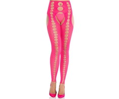 Leg Avenue Hosiery Leg Avenue Seamless Strapless Opaque Stockings Neon Rožinė 95% Nylon