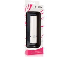 Lips Style LYPS STYLE CLEO Lipstick-Shaped Intimate Device Baltas &amp; Rožinė USB 10 Modes