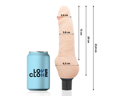 LOVECLONE Daven Self-Lubricating Intimate Device 23.8cm Silicone Juodas