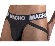 Macho Underwear Macho MX25NN Jockstrap Juodas XL - Semi-Transparent, Elastic Support