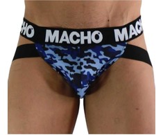 Macho Underwear Mėlyna Macho MX28MA Jockstrap Military Mėlyna L - Anatomical Support &amp; Comfort