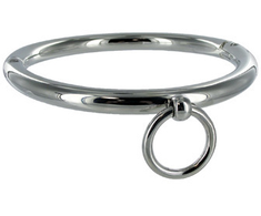 Metal Hard Steel Collar with O-Ring, 18 cm, Shiny Finish, Adjustable