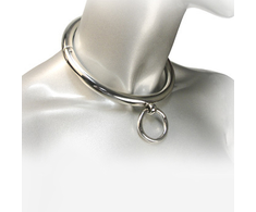 Metal Hard Steel Collar with O-Ring, 18 cm, Shiny Finish, Adjustable