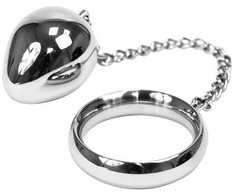 Metal Hard Stainless Steel 45mm Ring with 17cm Chain and 45mm Ball