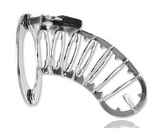 METAL HARD Stainless Steel Anatomic Intimate Cage 14 cm with Lock