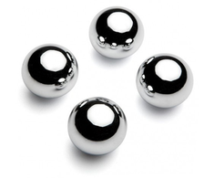 Metal Hard Magnetic Steel Balls 10mm - Set of 2 Precision Spheres