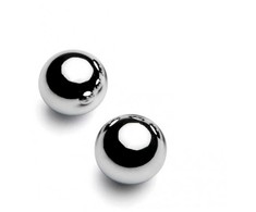 Metal Hard Magnetic Steel Balls 10mm - Set of 2 Precision Spheres