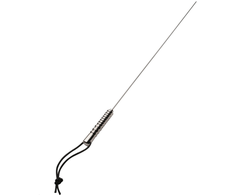 METAL HARD Stainless Steel Impact Rod 75cm with Leather Strap