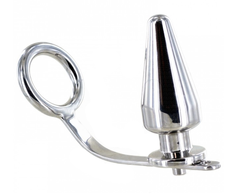 Metal Hard Steel Intimate Ring &amp; Plug System 45mm x 50mm Hypoallergenic