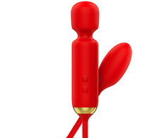 MIA Toscana Double Pleasure Wand &amp; Vibrating Egg - Rechargeable Silicone Set
