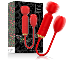 MIA Toscana Double Pleasure Wand &amp; Vibrating Egg - Rechargeable Silicone Set