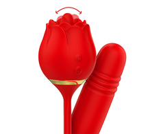 Rožinė MIA Vienna Double Pleasure Intimate Device with Licking &amp; Up-Down Action, Rožinė