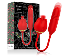 Rožinė MIA Vienna Double Pleasure Intimate Device with Licking &amp; Up-Down Action, Rožinė