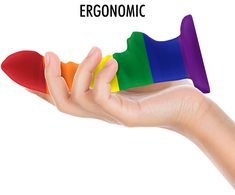 Mythology Fantasy Dildo MYTHOLOGY Her Colby Pride Silicone Model M - Flexible Suction Base