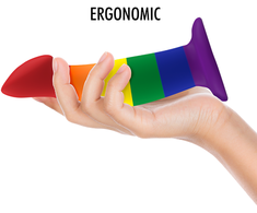 Mythology Fantasy Dildo MYTHOLOGY Garrick Pride Intimate Device M - Flexible Silicone, Suction Base