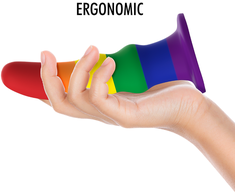 Mythology Fantasy Dildo MYTHOLOGY Kuno Pride M - Vibrating Silicone Fantasy Model, Pride Colors
