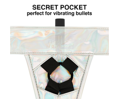 Mythology Fantasy Harness MYTHOLOGY Fantasy Adjustable Iridescent Harness L/XL - Vegan Eco Material