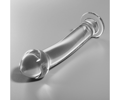 Ibiza Nebula Series Model 11 Glass Intimate Device Clear 16cm x 3cm