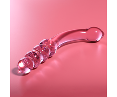 Ibiza Nebula Series Model 14 Glass Intimate Device Rožinė 18.5cm