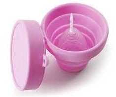 Nina Kiki Foldable Silicone Sterilizer Cup for Menstrual Cup Hygiene