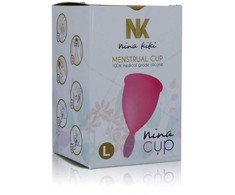 NINA KIKÍ - MENSTRUAL CUP Rožinis - SIZE L