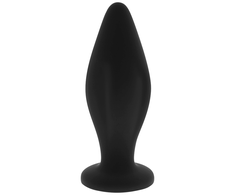 Ohmama Anal OHMAMA Silicone Plug 12 cm with Suction Cup - Medical Grade, Juodas