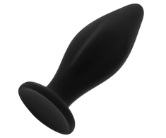 Ohmama Anal OHMAMA Silicone Plug 12 cm with Suction Cup - Medical Grade, Juodas