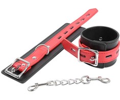 OHMAMA Fetish Adjustable Lock Buckle Wrist Restraints, Juodas PVC