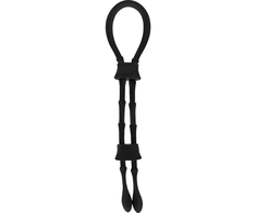 Ohmama Fetish OHMAMA Silicone Dual Support Ring - Adjustable Anatomical Design