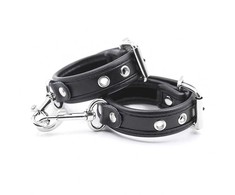 Ohmama Fetish OHMAMA Premium Adjustable Leather Wrist Restraints - Universal Size