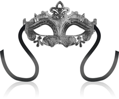 Ohmama Masks OHMAMA Venetian Style Sidabrinis Mask - Embossed Rigid Design, Unisex