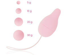 Ohmama Set OHMAMA Pelvic Floor Trainer Kegel System - Adjustable Weighted Set, Rožinė